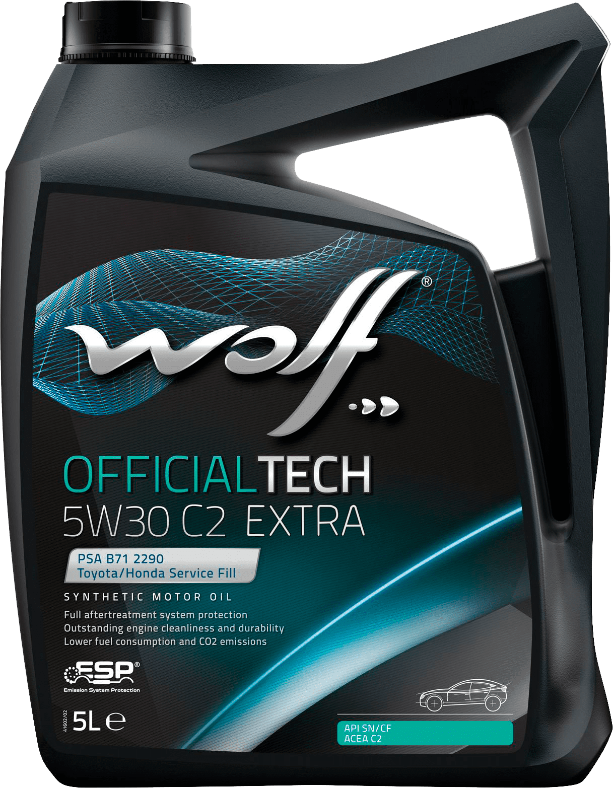 Моторное масло Wolf OfficialTech 5W-30 C2 EXTRA, 5л 